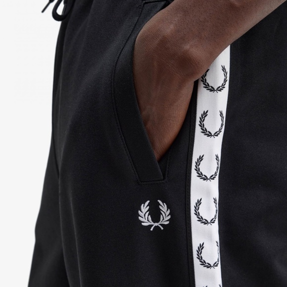 Fred Perry T4620 Track Pants in Black - Size Small - MSRP $110 - BNIB - Picture 1 of 6